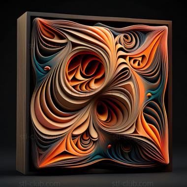 3D model st abstract painting (STL)